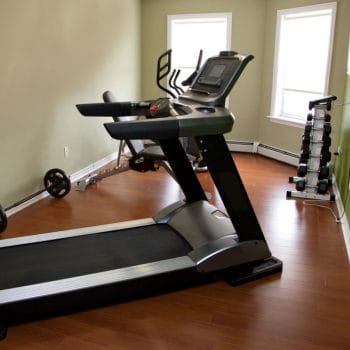 treadmill in a home gym