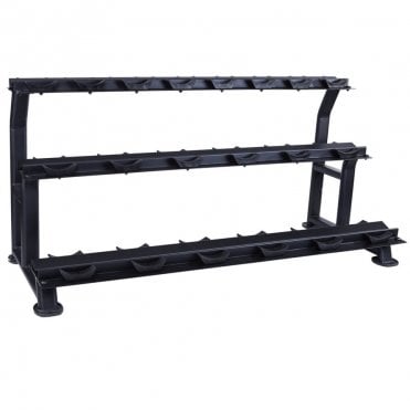 10 Pair Horizontal Dumbbell Rack (3 Tier)