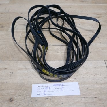 10 x Megadyne PJ1295 / 510J 8 Rib Poly V Belts (1295mm / 51 inches Long)