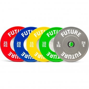 150kg Competition Colour Coded Olympic Bumper Plate Set