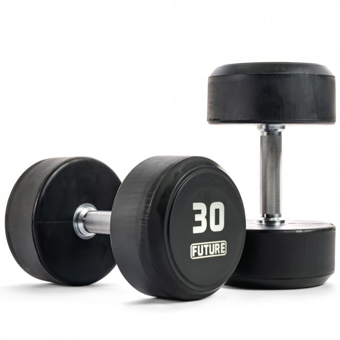 2.5 - 30kg Premium Rubber Dumbbell Set (12 Pairs)
