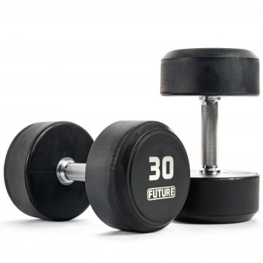 2.5 - 30kg Premium Rubber Dumbbell Set (12 Pairs)