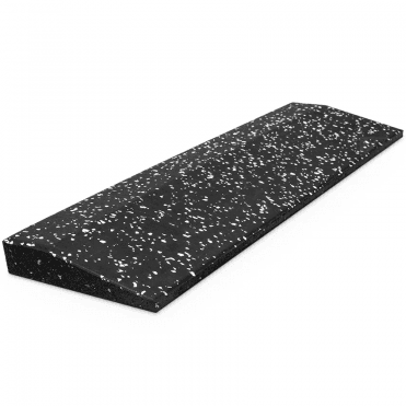 20mm EPDM Grey Fleck Premium Rubber Ramp Edge (50cm x 15cm Tile)