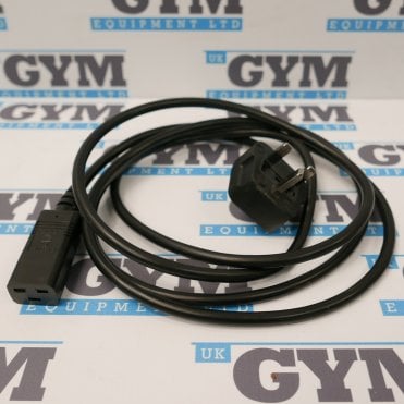 2m, 10A Large Straight Treadmill Power Cable (Fits Technogym Treadmills)