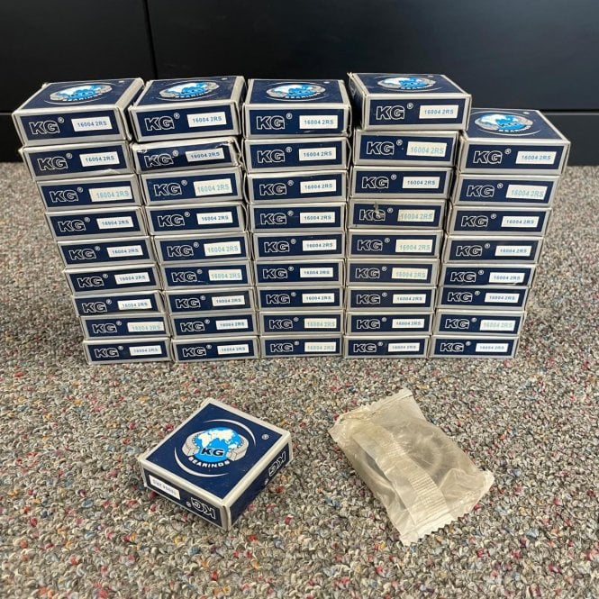 45 x KG Brand 16004-2RS 20x42x8mm Deep Groove Ball Bearings