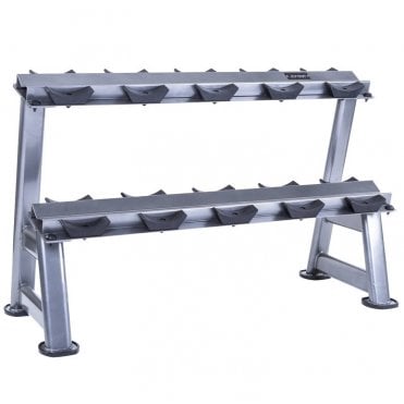 5 Pair Horizontal Dumbbell Rack (2 Tier)