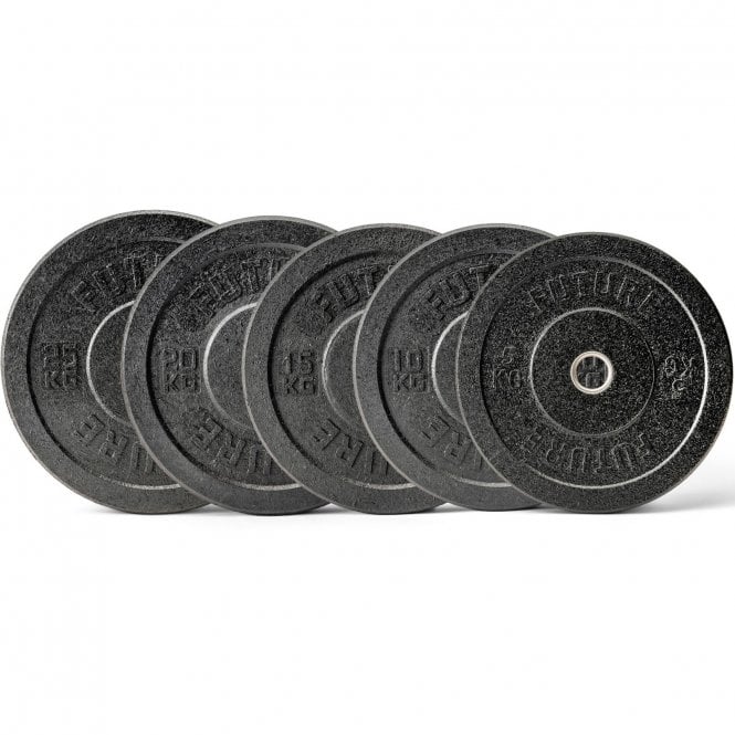 Hi-Temp Black Rubber Olympic Bumper Plate & Bar Sets