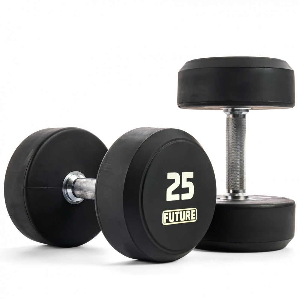 Future 2.5 - 25kg Premium Rubber Dumbbell Set (10 Pairs 