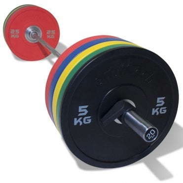 PU Competition Bumper Plate and Barbell Set
