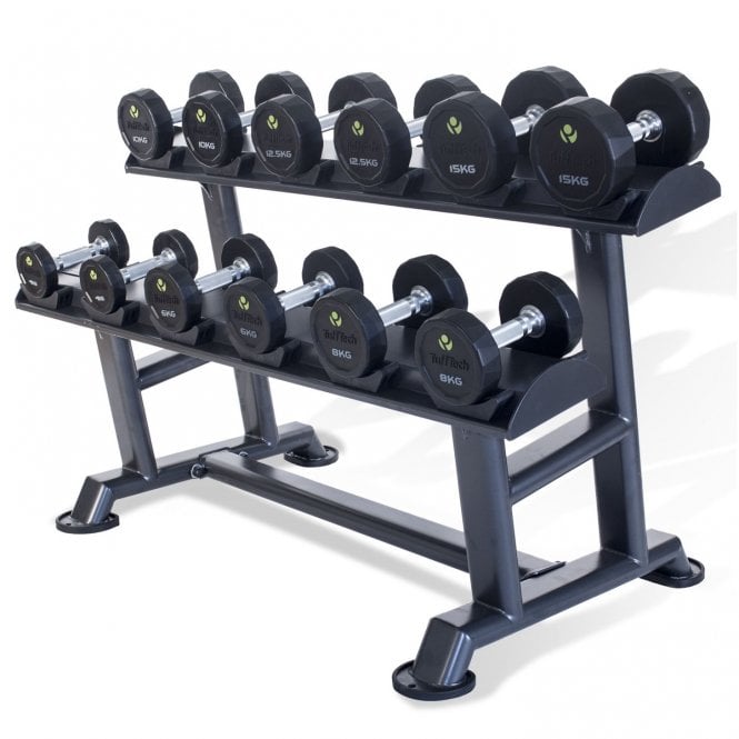 PU Dumbbells & Horizontal Saddle Rack Sets